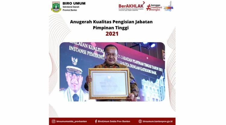 Komisi Aparatur Sipil Negara (KASN) menggelar Anugerah Kualitas Pengisian Jabatan Pimpinan Tinggi (JPT) untuk pertama kalinya