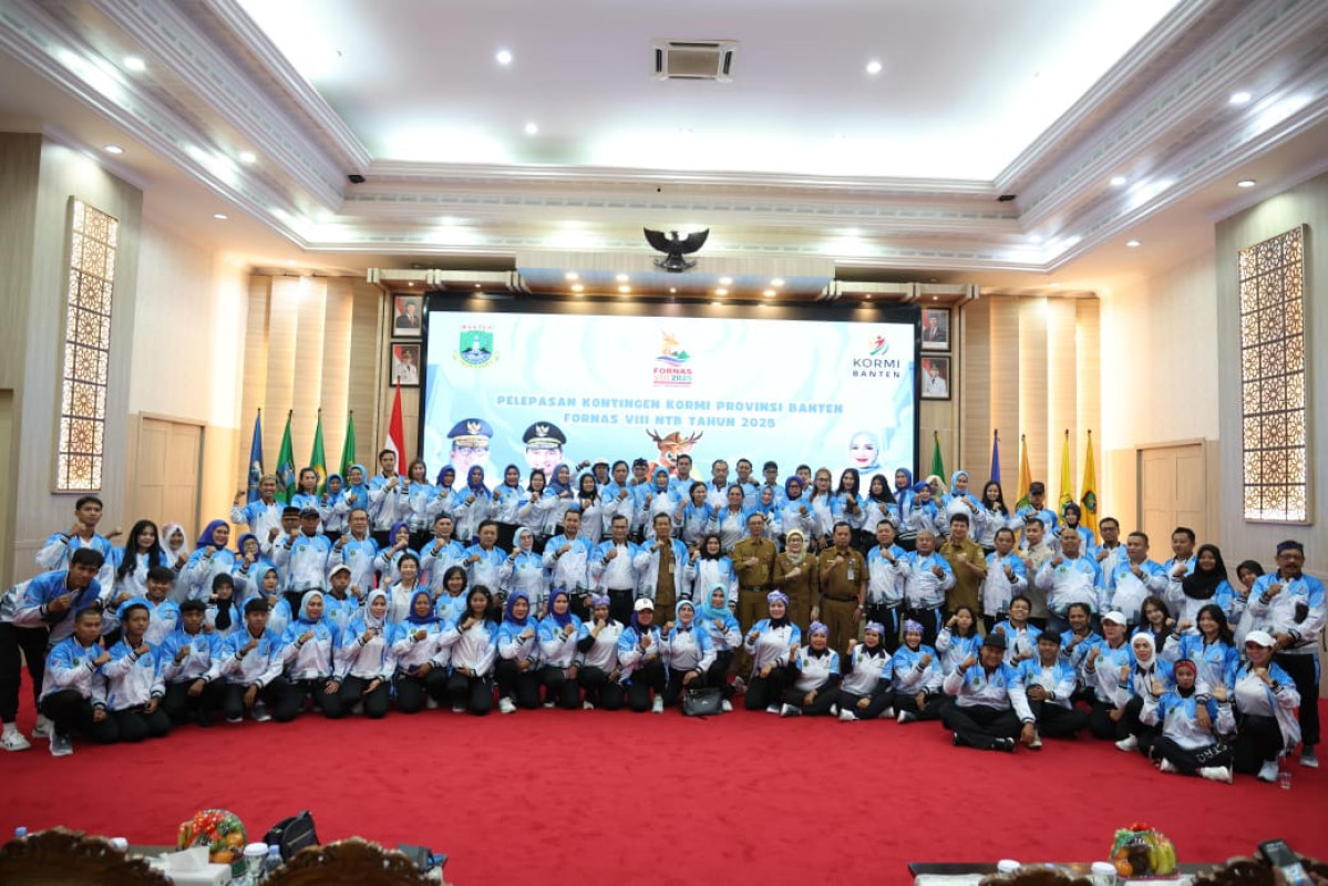 Pemprov Banten Lepas Kontingen KORMI Provinsi Banten untuk FORNAS VIII di NTB