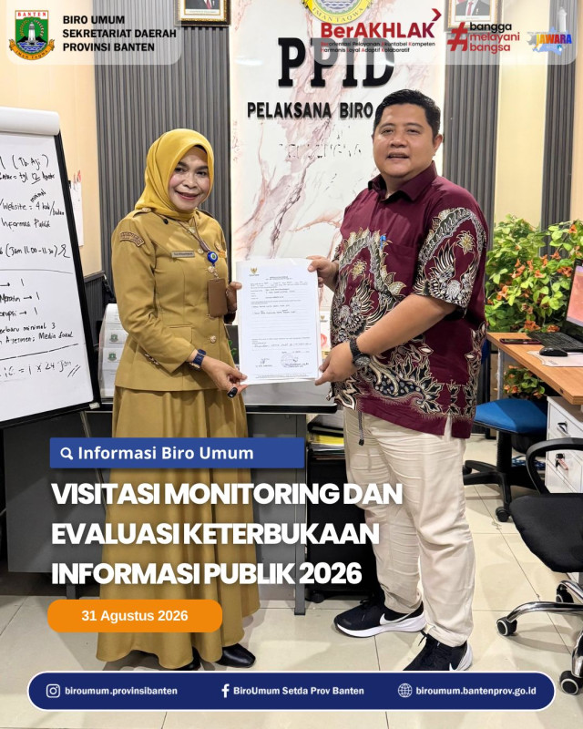 Visitasi Monitoring dan Evaluasi Keterbukaan Informasi Publik 2026