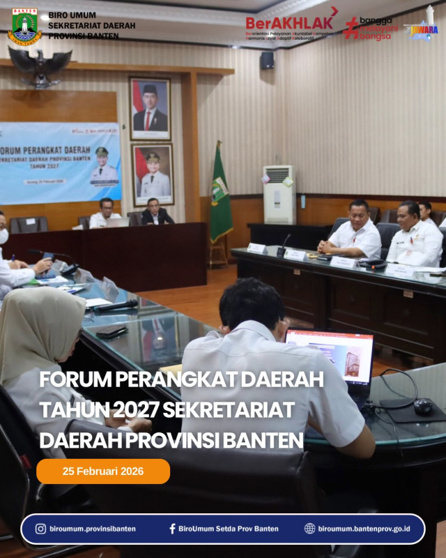 Forum Perangkat Daerah Tahun 2027 Sekretariat Daerah Provinsi Banten