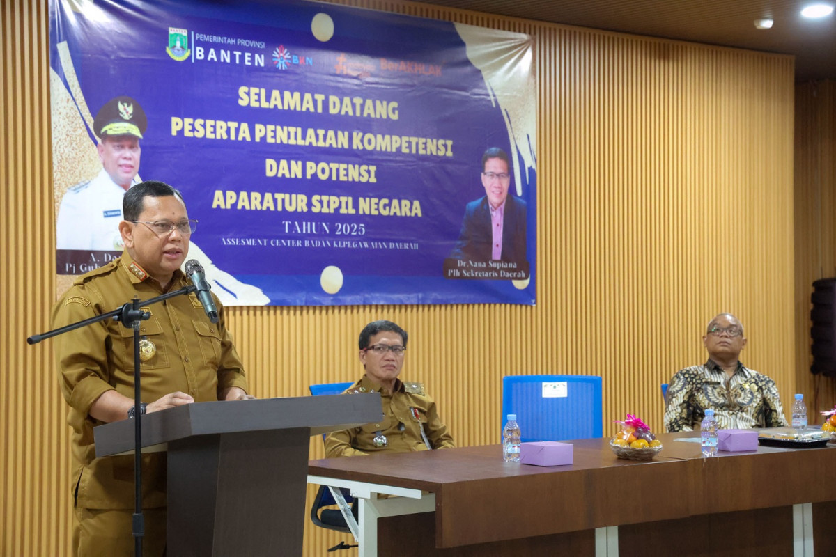 Hilangkan KKN Dalam Pengangkatan Jabatan, Pj Gubernur Banten A Damenta Buka Penilaian Kompetensi ASN Pemprov Banten Tahun 2025