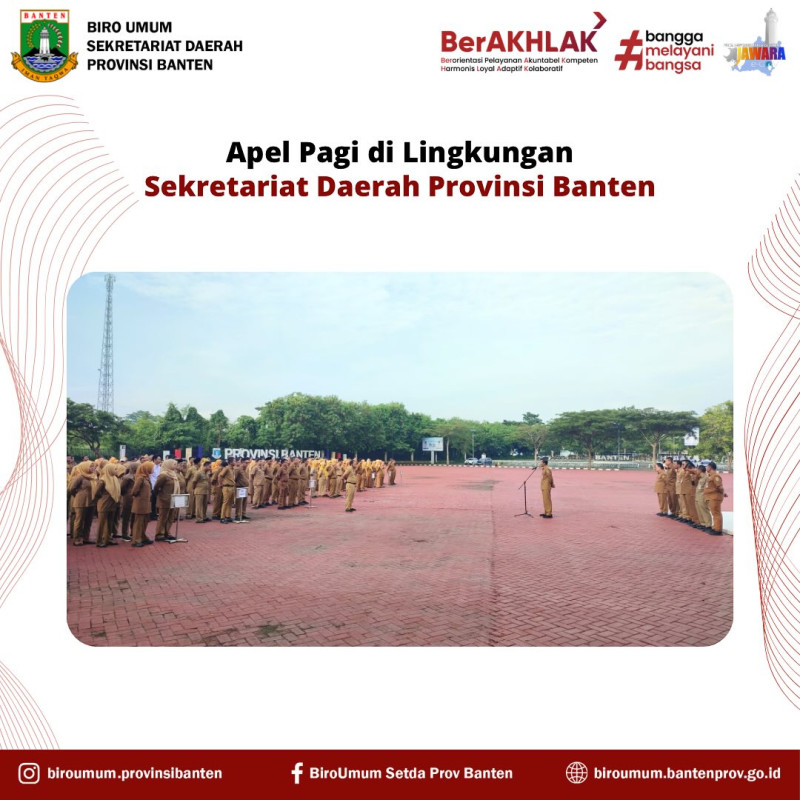Awali Tahun 2026, ASN Setda Provinsi Banten Tingkatkan Profesionalisme melalui Apel Pagi
