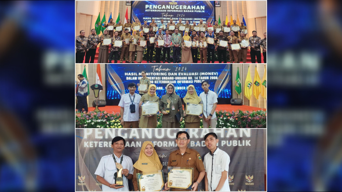 Biro Umum dan Perlengkapan Setda Provinsi Banten Meraih Penghargaan Keterbukaan Informasi Publik tahun 2024